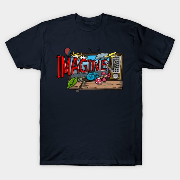 Imagine TV T-Shirt by Salty Pretzel